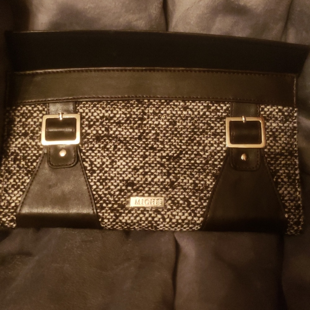 Miche Bag Cover Brown/Crea tweed buckles